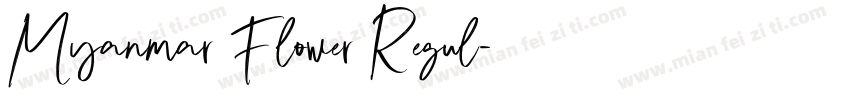 Myanmar Flower Regul字体转换